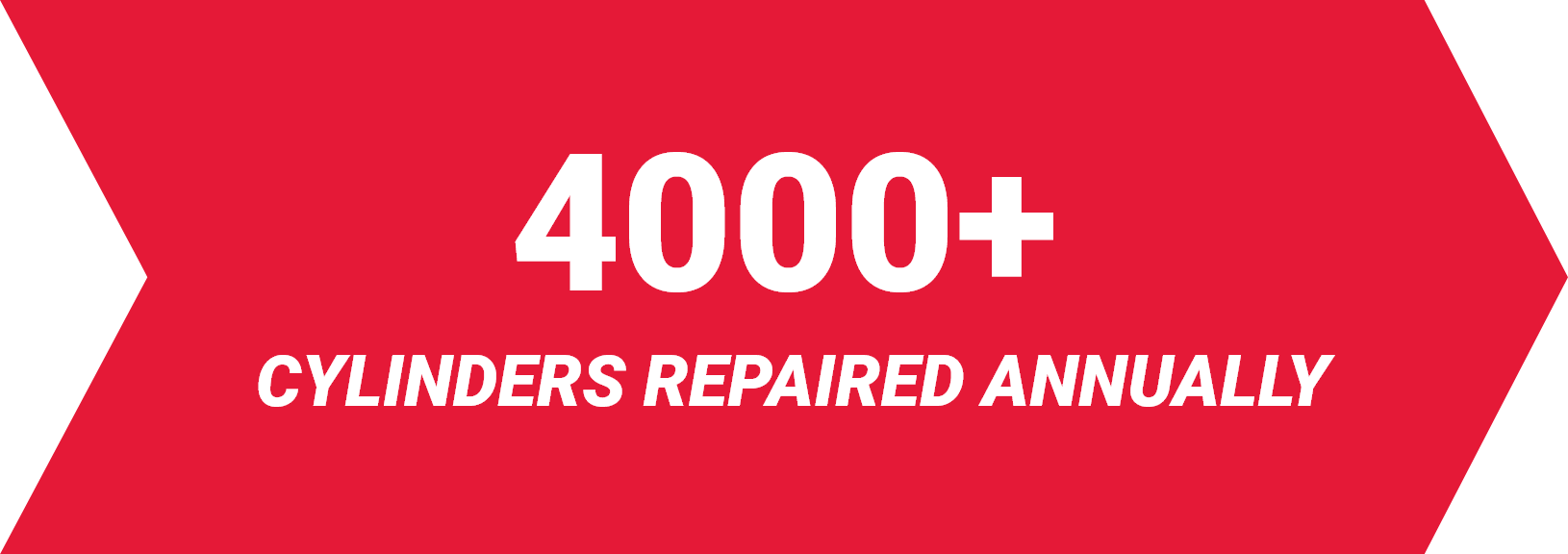 4000+ Cylinders Repaired Annually