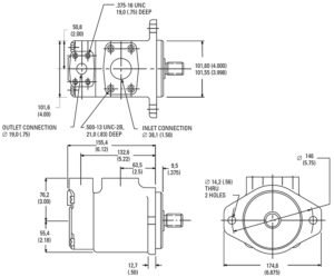 Eaton-Vickers-20VQ-vane-pump-dimensions