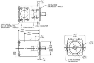 eaton-vickers-45VQ-vane-pump-dimensions